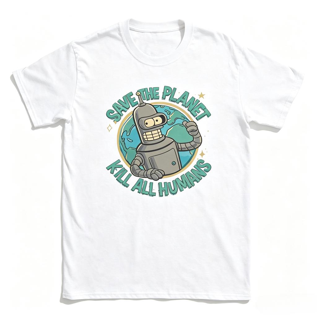 Salva il Pianeta Uccidi Tutti gli Umani T-shirt Unisex e da Donna Estate Maglietta Stampata Grafica YK Streetwear