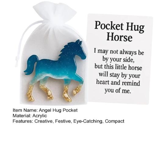 Angel Hug Pocket Decorative Positive Pocket Hug Token with Card Beautiful Holiday Decoration for Home Indoor Outdoor Use Bedroom