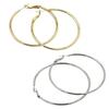 1 Pair Big Hoop Earrings for Women Girls, Round Circle Hoop Earrings, Lightweight Minimalist Jewelry Gifts for Her