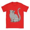 books and cats and books and cats T Shirt Beach  Trendy Cool T Shirts Unisexs Cotton Crewneck Clothes Short Sleeve YK Retro Tops