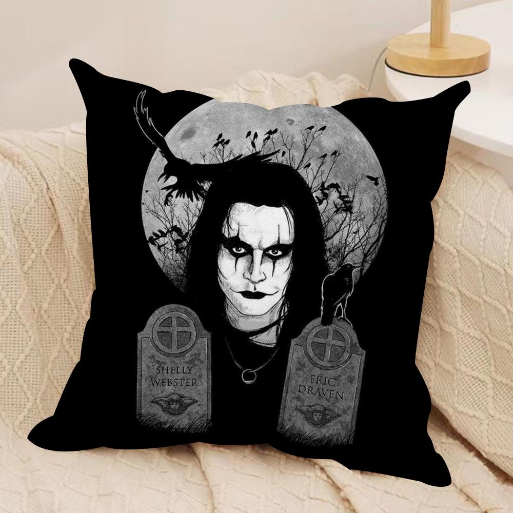 The CCrow Movie Cushion Cover Soft Plush Fabric DoubleSided Printed Sofa Cushion Cover for All Seasons Home Decor Gift