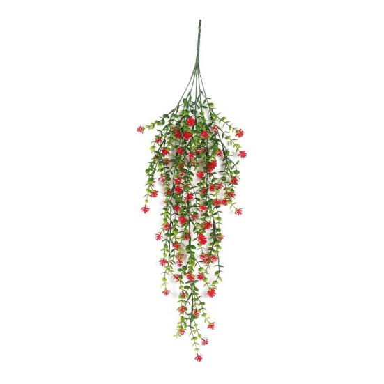 1/2/4Pcs Hanging Artificial Violet Flower UV Resistant Fake Silk Flower Wedding Party