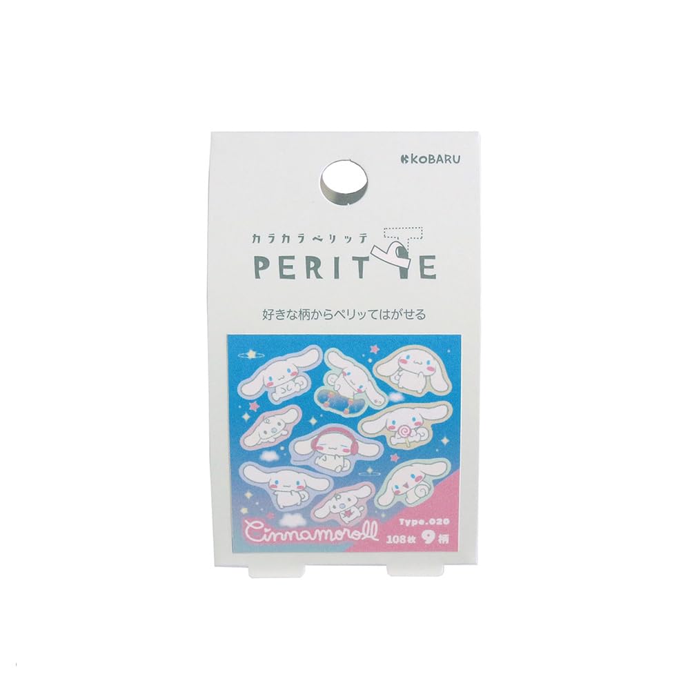 Epoch Chemical Sanrio Roll Karakara Sticker, Pelitte, Cinnamoroll, 1324-0740