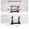 Black Wooden Mini Sword Knife Stand Stable Non Slip Base For Displaying Small Samurai Swords Collectibles On Home Desktop