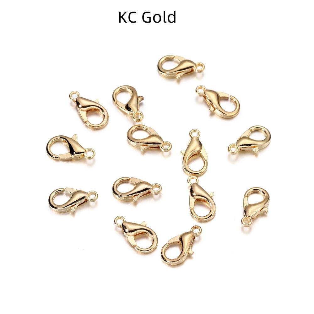 50pcs/lot Jewelry Findings Alloy Lobster Clasp Hooks For Jewelry Making Necklace Bracelet Chain DIY Supplies Accessories
