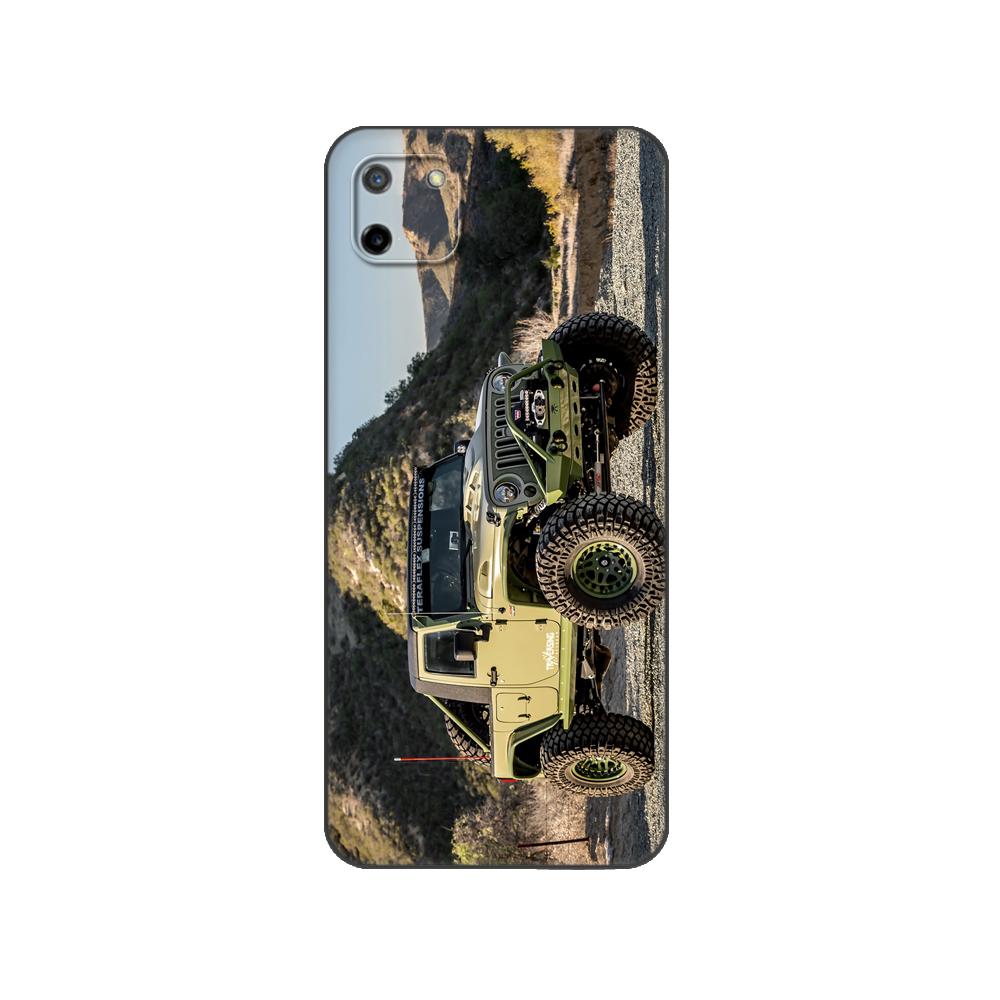Black Tpu Case For OPPO Realme 8i C25 C25S C11 2020 2021 C20 C21 C21Y C25Y Back Cover Cool Sports Car Design