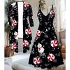3D  Christmas Printed  Set Dress Coat for Valentine's Day, Eccentric Classical Totem Fashion Print,suitable for Various Scene Fashion Styles