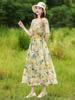 2026 Floral Summer Dress: Beach Style, Short Sleeve, Loose Fit, Cinched Waist, Plus Size.