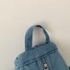 Vintage Solid Color Denim Backpack Large Capacity Multifunctional Chest Bag