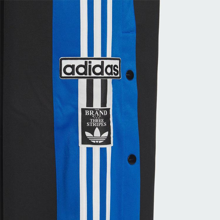 adidas Originals Adibreak Woven Pants Retro Three-Stripe Color Block Loose Knit Sports Pants Women Bottoms Black IX6687