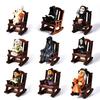 Halloweenská čarodějnice figurka pryskyřice miniatura socha ponurého žence čarodějnice duch v houpacím křesle gotická dekorace na stůl polici