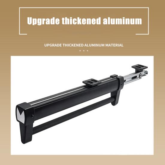 Pull-Out Pants Rack Heavy Duty Aluminum Alloy Space Saving Retractable
