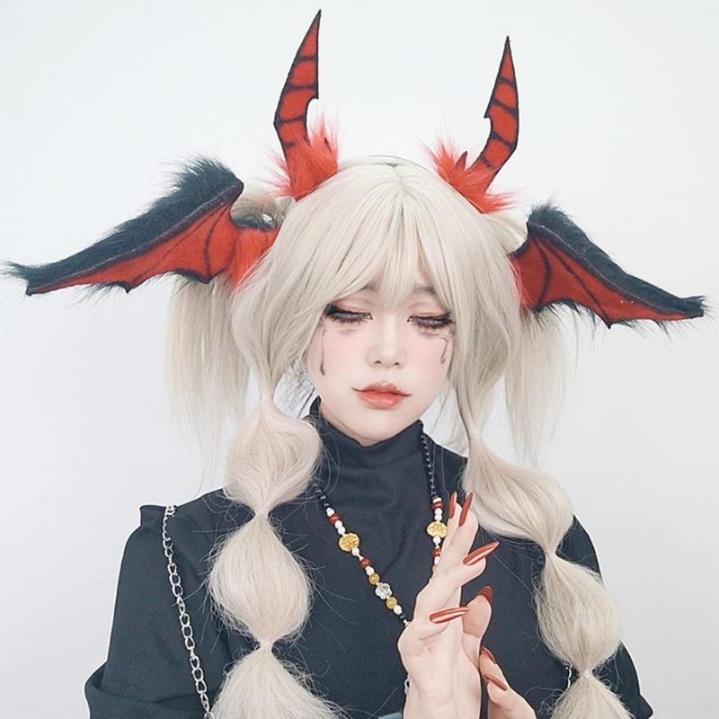 Bat Headbands Cosplay Devil Wing Hairbands Dark Headwear Makeup Washing Face Hairbands Birthday Party