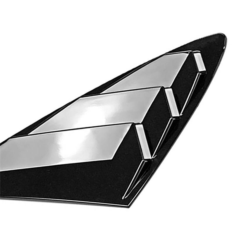 M-Moderní-Jasně černý kryt žaluzie zadního okna ozdobný rámeček pro Sonata DN8 2020 2025 Ozdobný rámeček bočního větracího otvoru okna