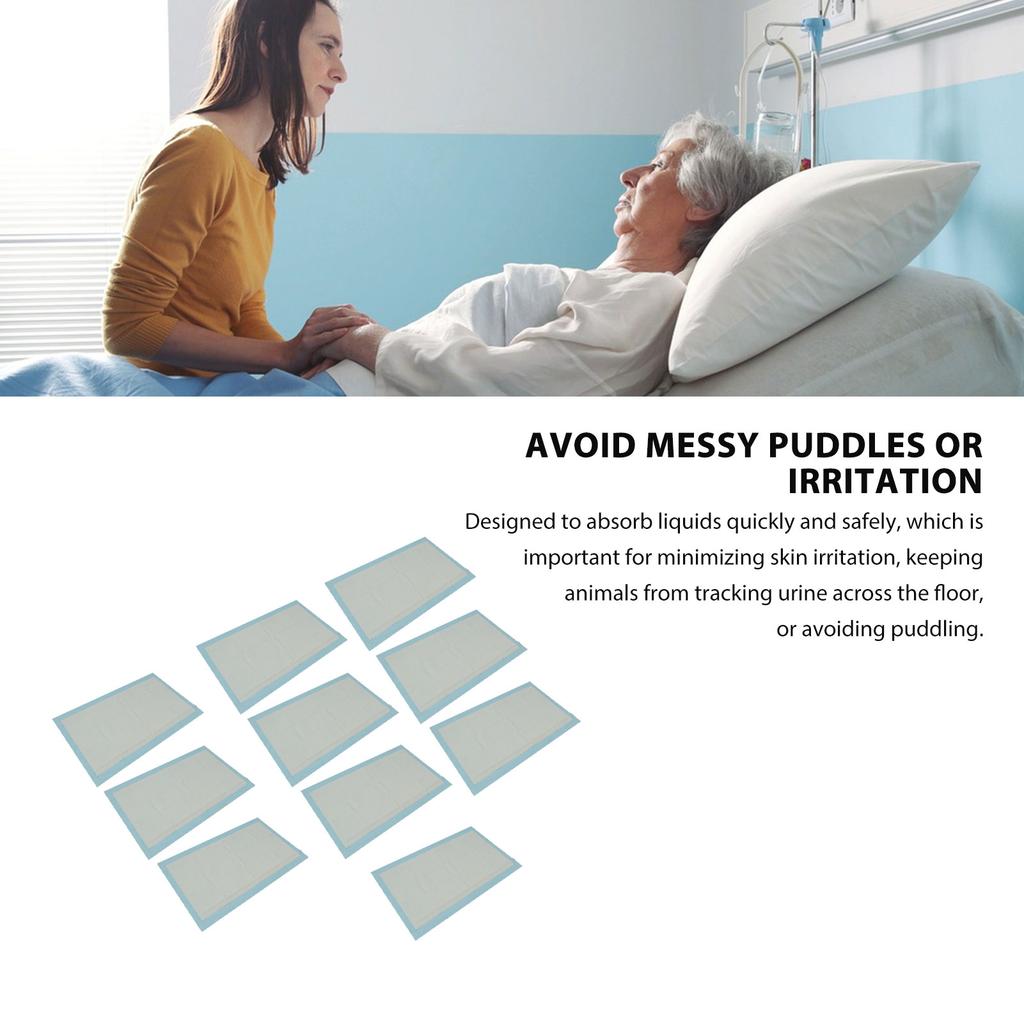 10Pcs Disposable Underpads Super Absorbent Protection Disposable Incontinence Bed Pads for Kids Adults Elderly