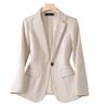 Women's Houndstooth Suit Jacket - Stylish, Versatile, Casual Top for Spring and Autumn