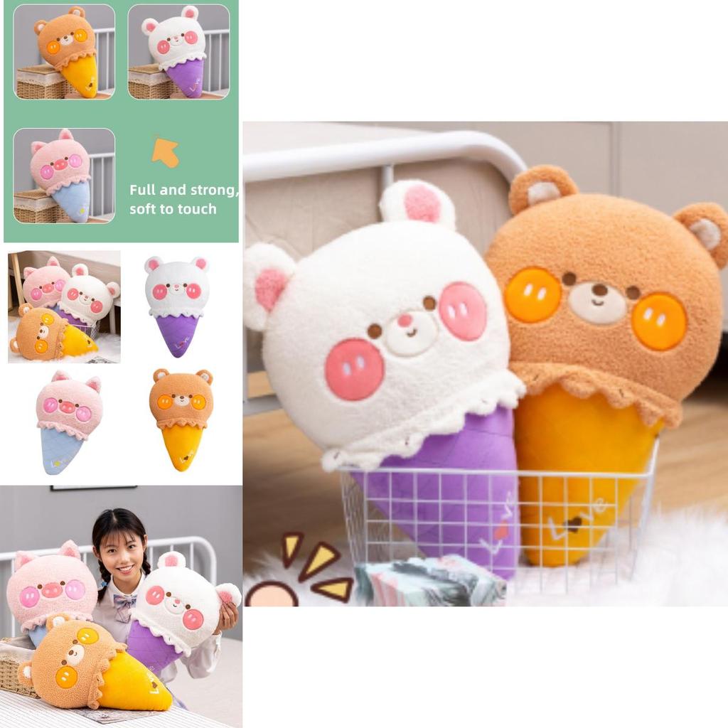 Sweet Dream Ice Cream Plush Pillow For Girls