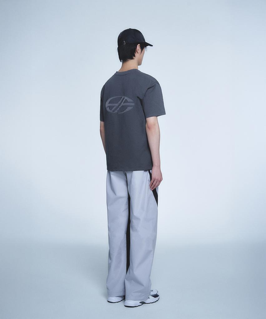 Hyeonpiteu Big Logo T-Shirt-[Charcoal]