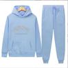 Europäische und amerikanische Herrenmode Frühling und Herbst Kapuzenpullover einfarbig Pullover-Anzug Herren Sport- und Freizeitanzug Herren-Kapuzenpullover