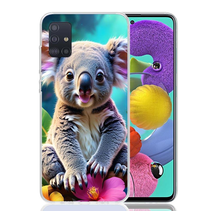 

Koala Kawaii Cute Animal Phone Case for Samsung Galaxy A52 A51 A50S A12 A22 A32 A72 A10S A30S A31 A71 Note 20 Ultra 10 Plus S10 Samsung A22 5G