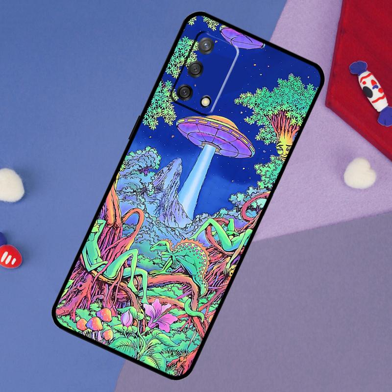Mushroom Moon Shroom Farmer Case For Oppo A5 Pro A6 A57 A17 A78 A54 A74 A94 A76 A16 A96 A18 A40 A60 A80 A38 A58 A98 A15