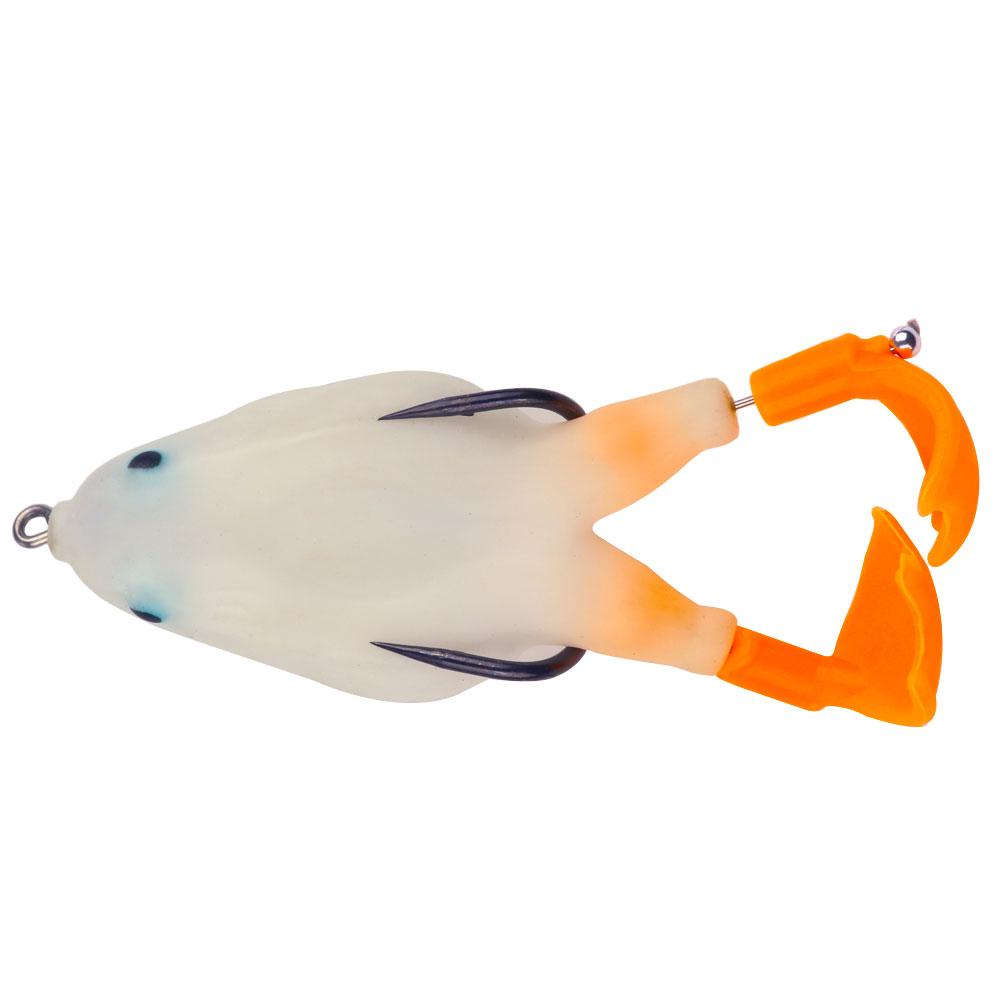 1pcs/10pcs/Floating Topwater Frog Lure Bass Trout Fishing Lures Kit Set Realistic Prop Frog Soft Swimbait Floating Bait with Weedless Hooks