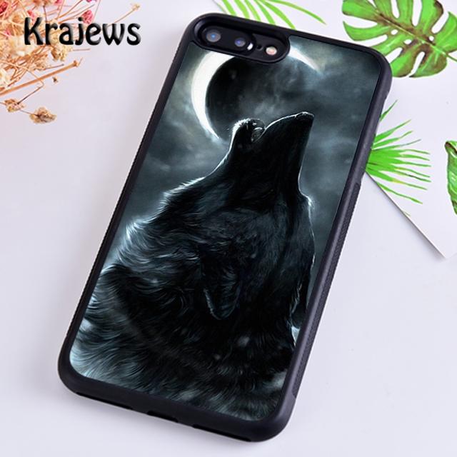 Krajews Cool Animal Print Wolf Pattern Phone Case Cover For iPhone 17 Air 16 15 14 plus 12 pro max coque Fundas