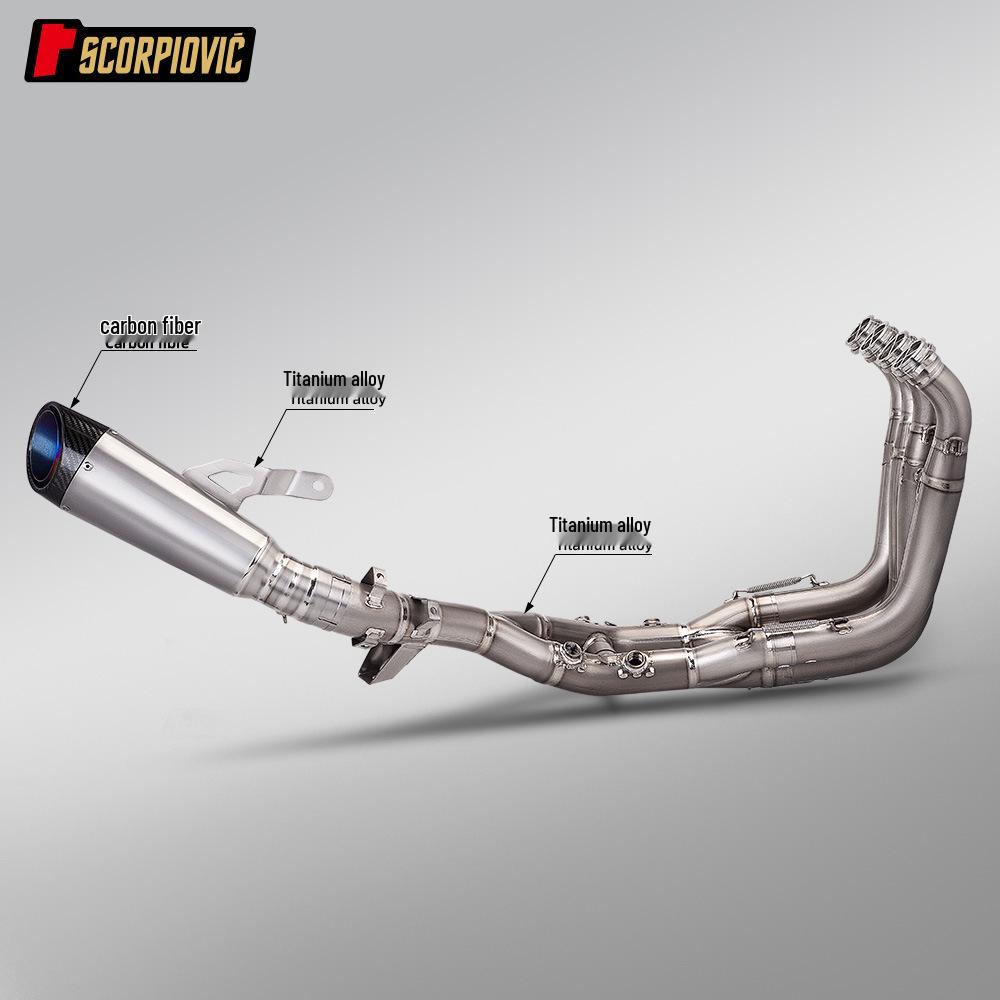 S1000XR Titanium Alloy Full Exhaust System: Front & Tail Sections