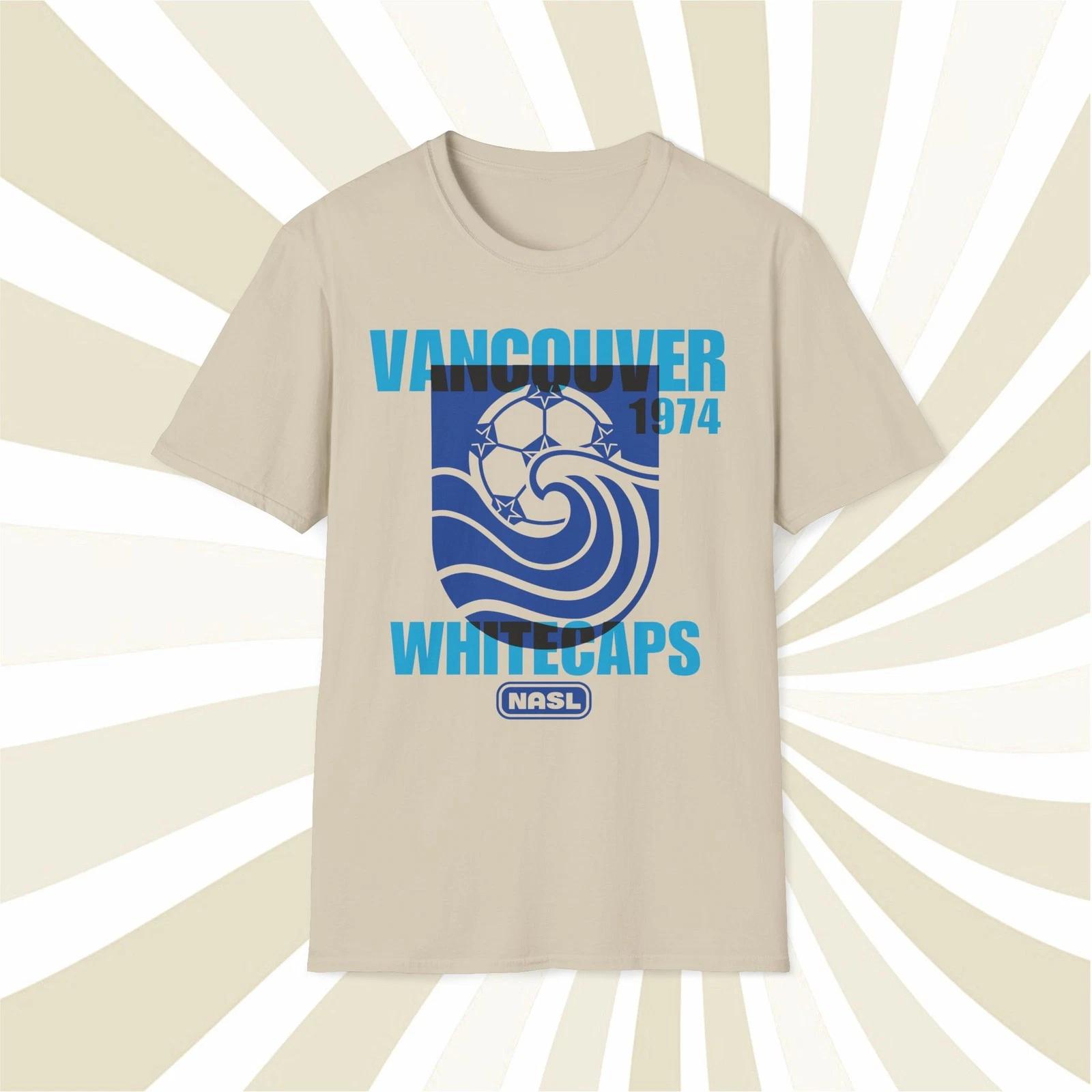 Men s and Women s T-shirts Vancouver Whitecaps 1974 NASL Vintage Offset Printed Soccer T-Shirt L