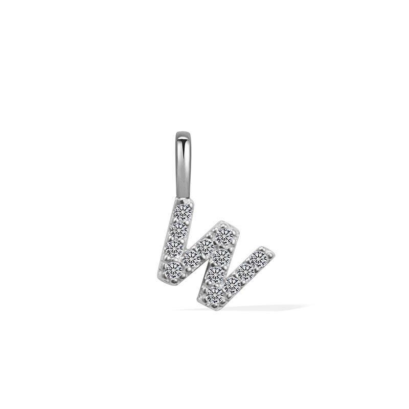 Minimalist Rhinestone Letter Pendant 26 Alphabet Charms For DIY Necklace Bracelet Personalized Jewelry Accessory