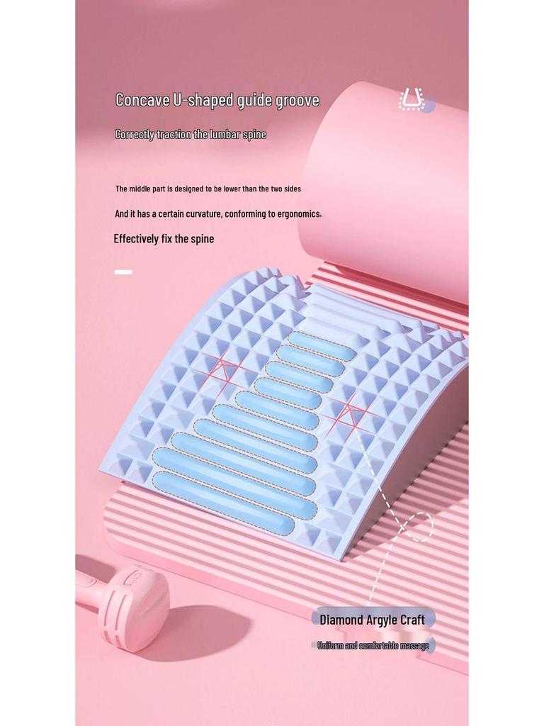 Eva Headrest & Lumbar Relaxer – Thickened Massage Pillow for Adult Spine Exercise, Yoga, and Waist Support