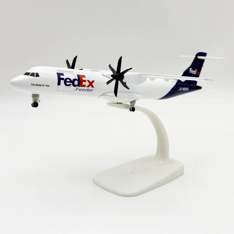 Airplane Models 1/400 Scale 20cm Air FEDEX Airways ATR Model Planes Diecast Metal Toys Aviation W Wheels Landing Gears