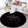 The Vampire Diaries Round Area Rug Carpet Rug For Living Room Bedroom Sofa Playroom Decor Nonslip Floor Mat