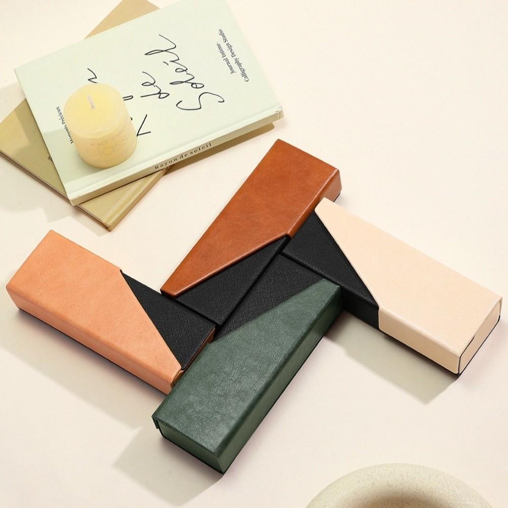 Hard Shell Glasses Case Anti-pressure Spectacle Case Vintage Eyeglass Box for Women Men