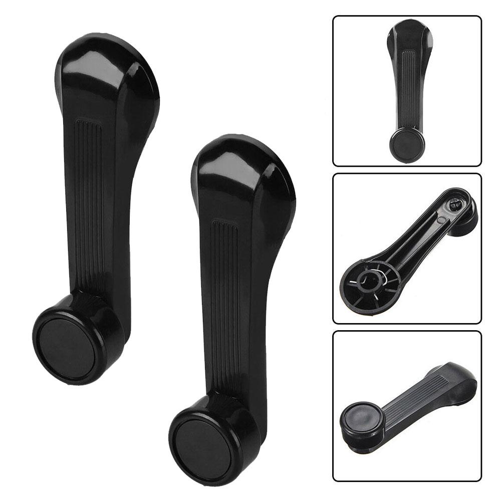 2pcs Durable Black Car Window Winder Crank Door Handle Fit Honda Civic 1984-2000 Professional High Quality Car Accessories