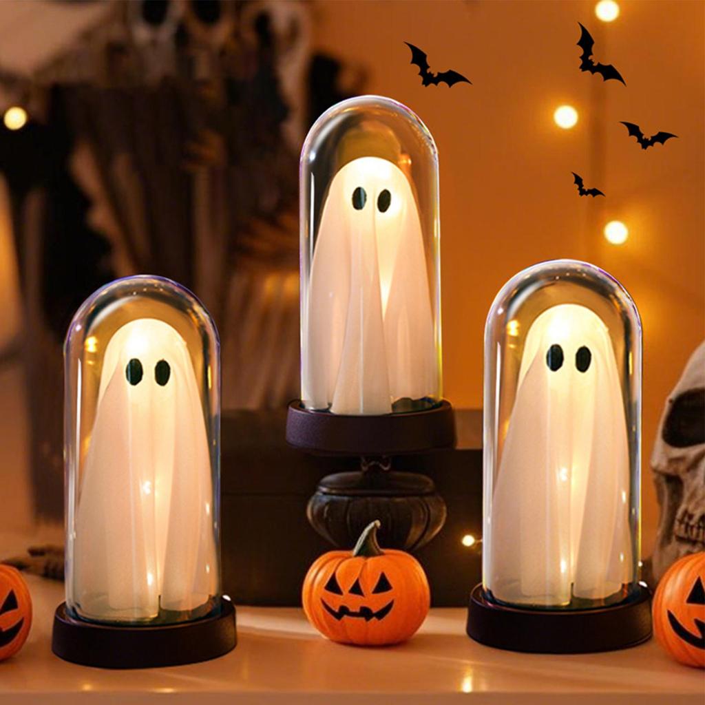 Halloween Light Up Ghost Gothic-Style Bedroom Light Up Standing Ghost Creepy Home Accents Eerie Halloween Decoration For Indoor
