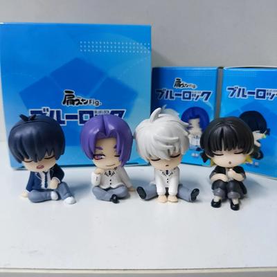 Blue Locks Anime Figurine d'Action 2D Modèle Personnage Yoichi Meguru Seishiro Reo Figurine Anime Collection Décor de Bureau Cadeau Jouet pour Enfants