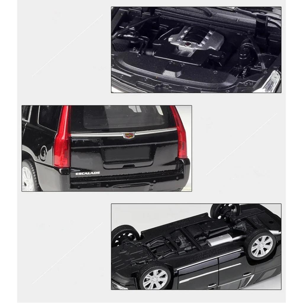 Welly 1/27 Cadillac Escalade SUV Alloy Car Model Diecasts Metal Off-road Vehicles Car Model High Simulation Collection Kids Gift