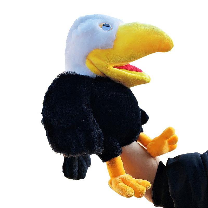 

Big Toy Bird Series Plush Cartoon Hand Puppet Childrens Doll Gift Fashionable Brown Eagle