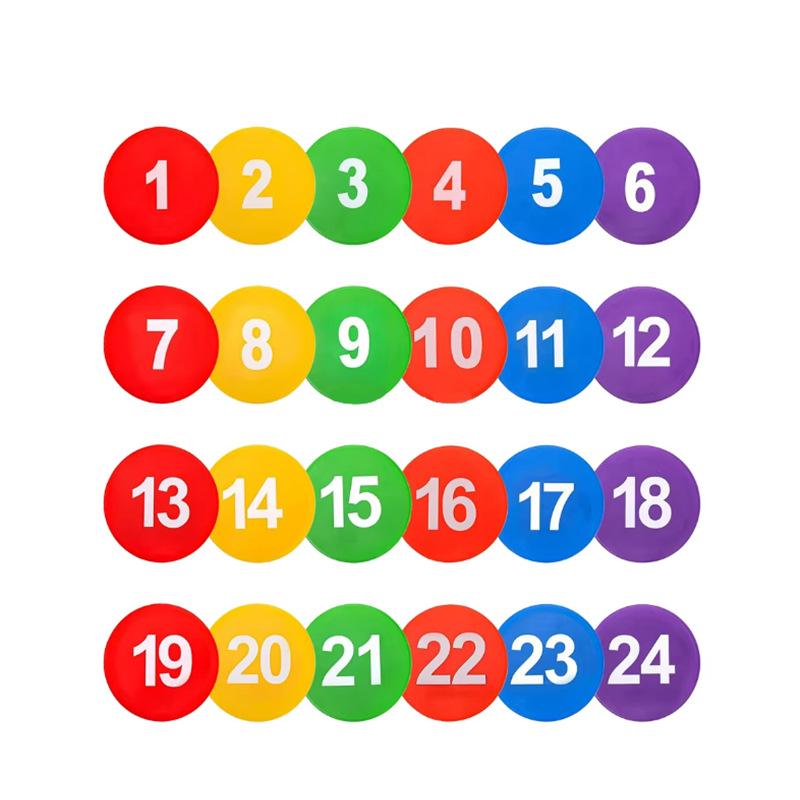 Number Logo Sensory Integration Training Disc Mat for Basketball & Football