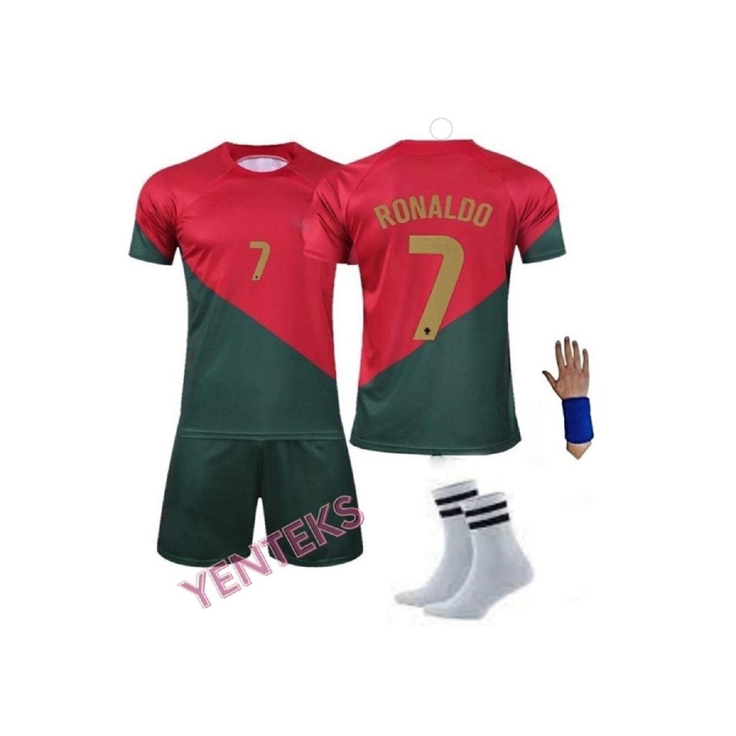 

Детский комплект футболки Ronaldo Ronaldo Maroon из четырех частей чемпионата мира по футболу