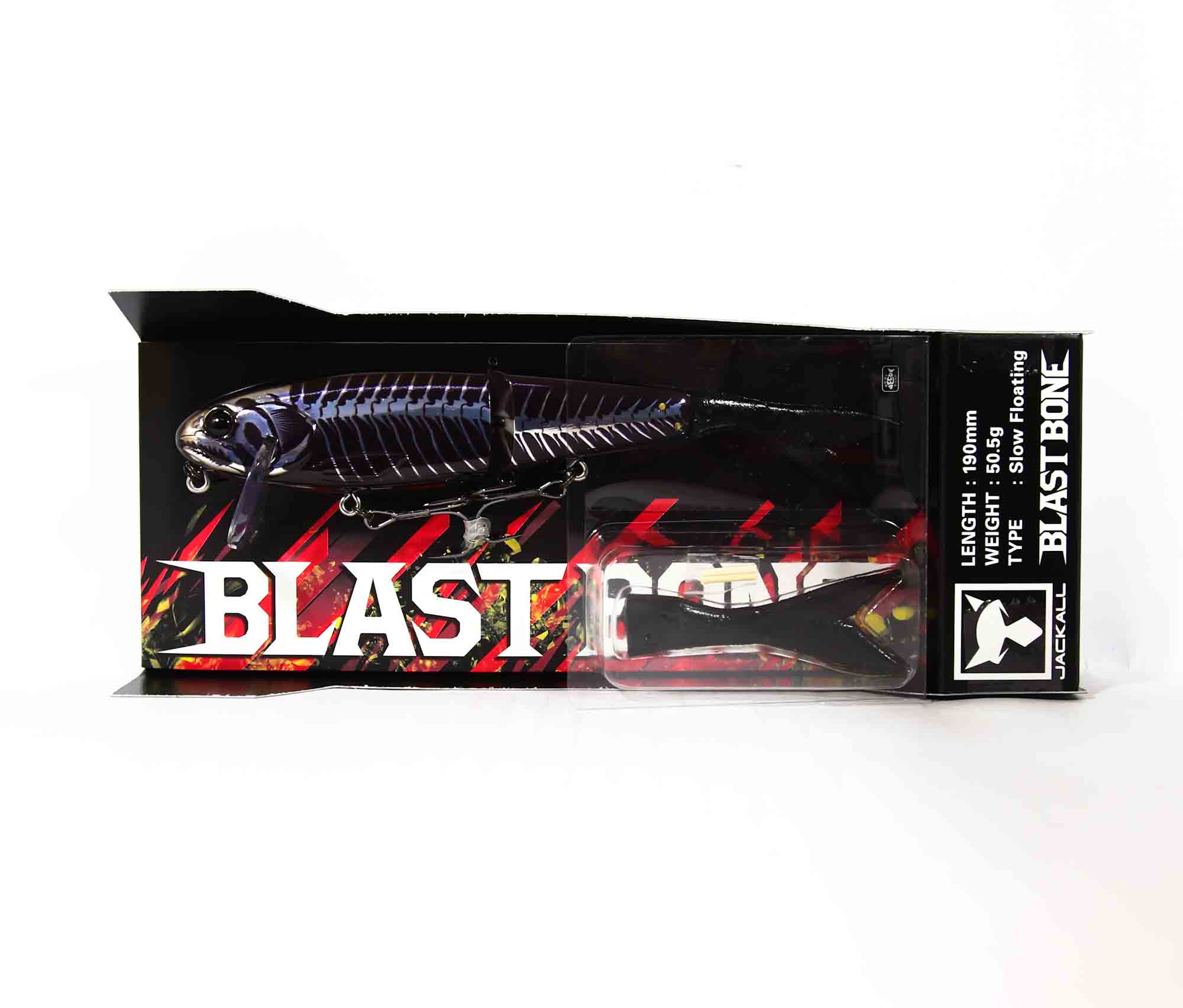 

Jackall Blast Bone SF 190 Плавающая приманка Черная хромированная кость (6227)