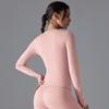 Auroth Long Sleeve Yoga Top Gym Sports Shirts Women Solid Color Running Shirts Slim Stretch Fitness Top