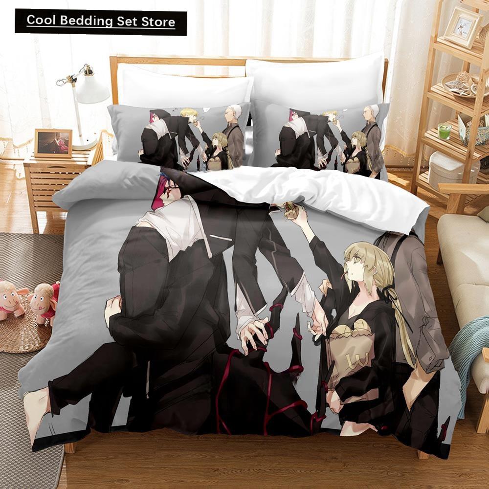 3D Tecknade serier Fate/Grand Order Emiya Alter Sängklädesset Enkelsäng Tvilling Full Queen King Size Sängset Vuxen Barn Sovrum Påslakan Set