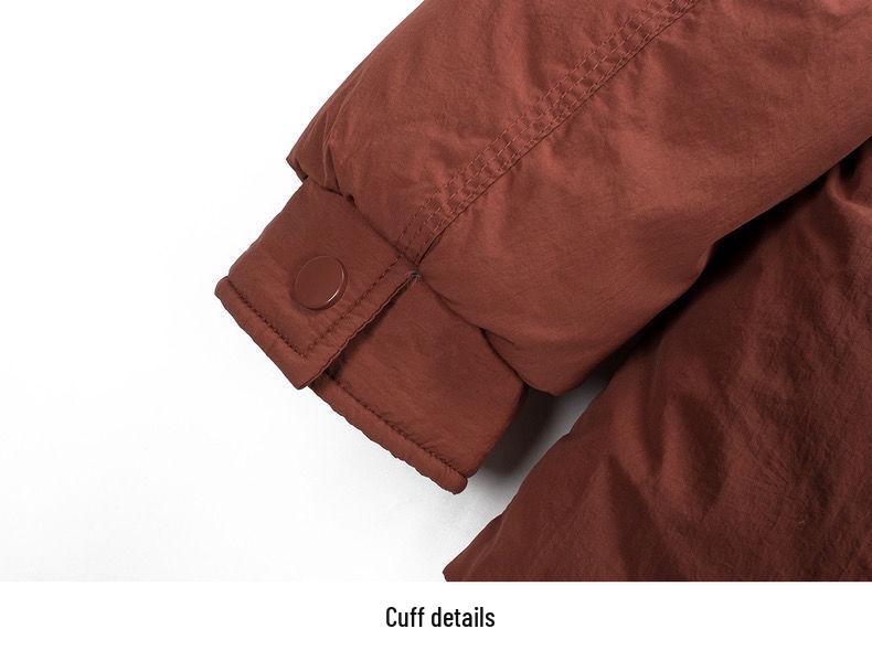 Damen Mittellange Daunenjacke mit Kapuze im koreanischen Stil - Slim Fit, Warme Winter-Pendler-Oberbekleidung