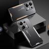 För POCO M6 PRO 4G Fodral Lyx Laser Carving Metall Stötsäker Aluminiumlegering Bakstycke för Xiaomi POCO M6 PRO 4G Kameraskydd Matt Fodral
