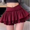 Damen Sommer Roter Ballett-Stil Puffiger Minirock: Süßer & Scharfer Kuchenrock