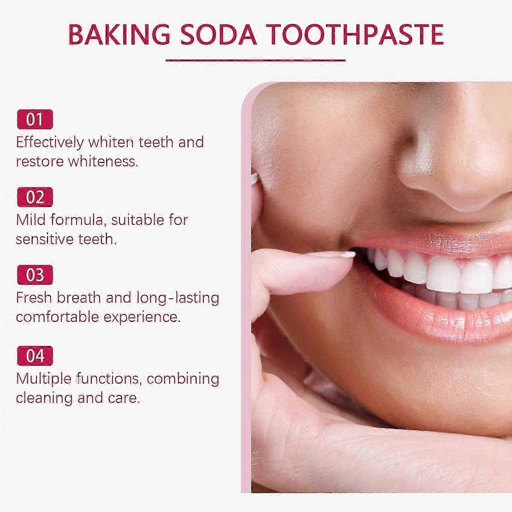 Whitening Baking Soda Toothpaste for Sensitive Teeth Mint Fresh, 100ml