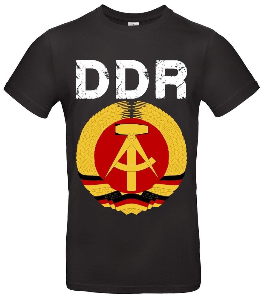 

GDR retro shirt with coat of arms unisex cult Ostalgie gift idea Vintage Unisex T-Shirt S