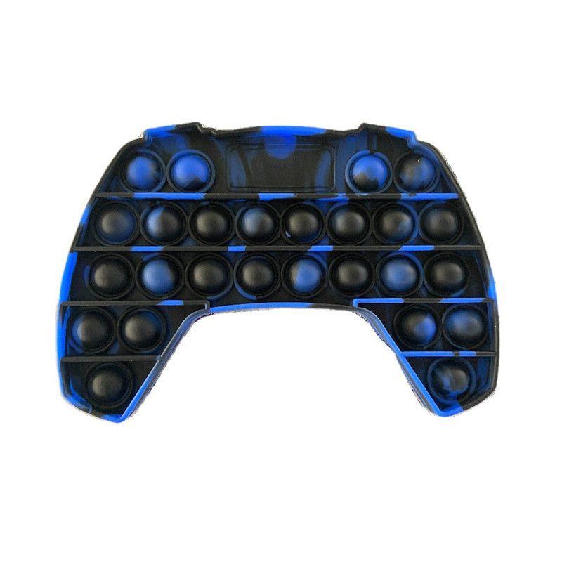 Vibrant Tie-dye Game Controller Push Bubble Sensory Fidget Toy For Stress Relief